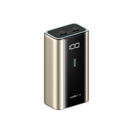 แบตเตอรี่สำรอง CUKTECH PB060 สีทองไทเทเนียม 6,000 MAH จ่ายไฟรวมสูงสุด 55W_0